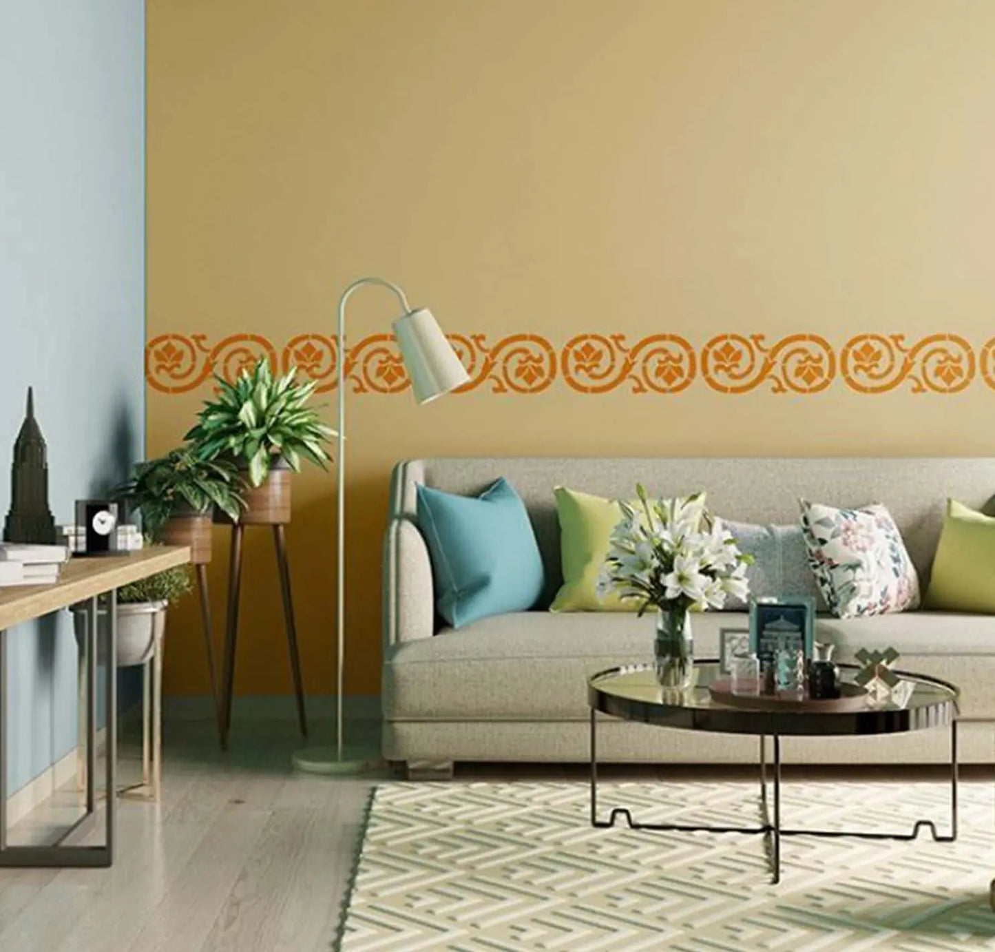 Asian Paints Wall Fashion Stencil Design - Classy Creepers Asian Paints