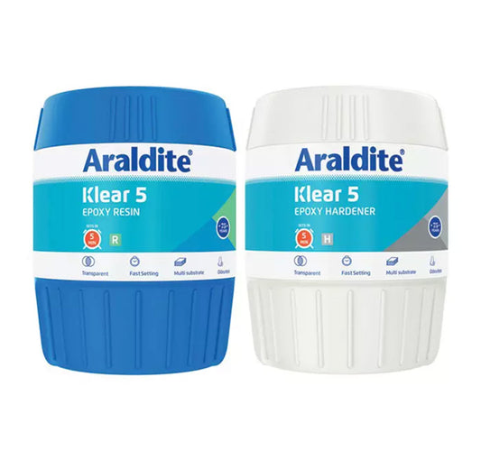 Araldite Klear 5 Fast Epoxy Adhesive Resin & Hardener - 450gms