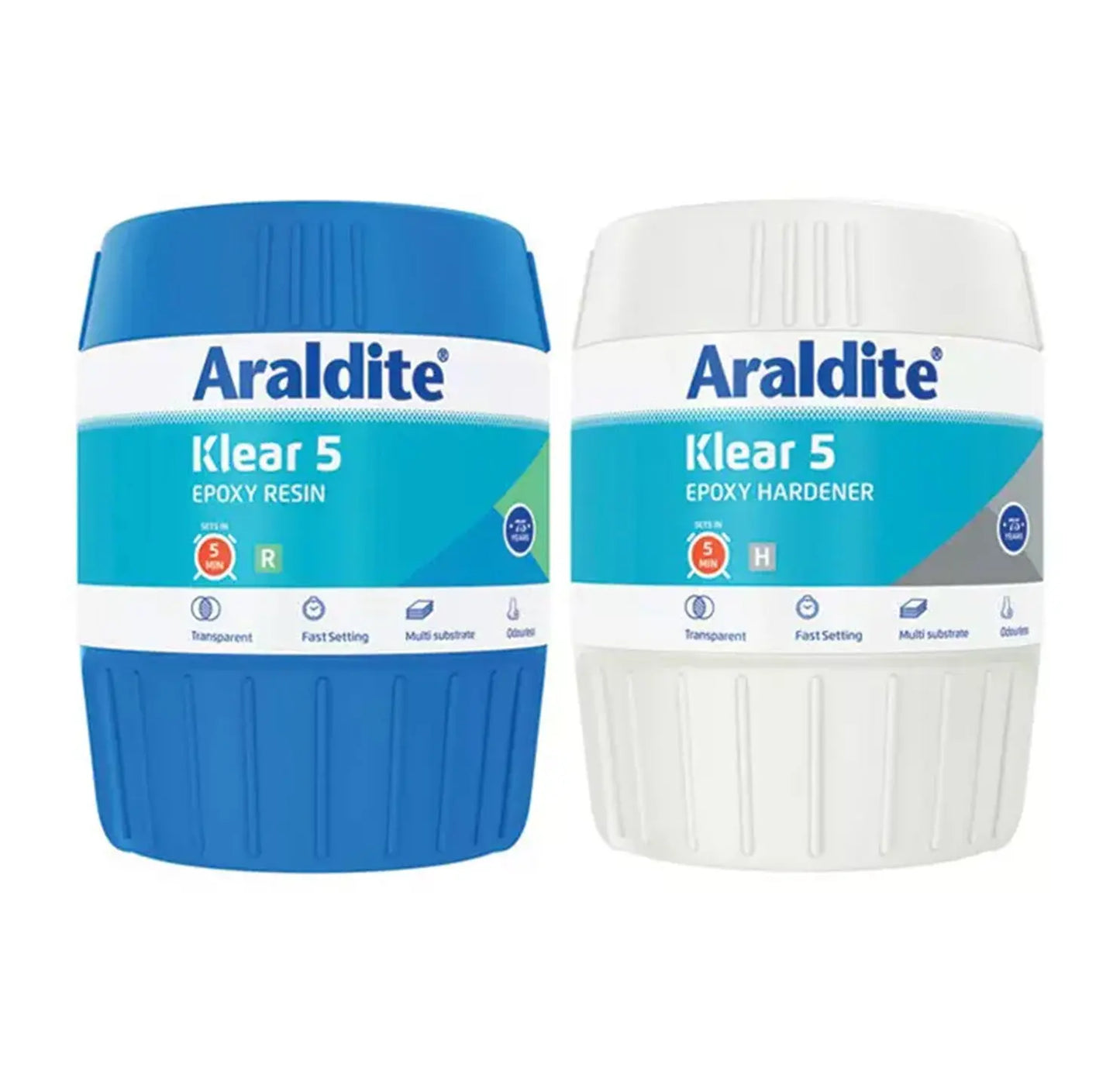 Araldite Klear 5 Fast Epoxy Adhesive Resin & Hardener - 450gms