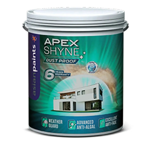 Asian Paints Apex Shyne Dust Proof Exterior Emulsion - White Asian Paints