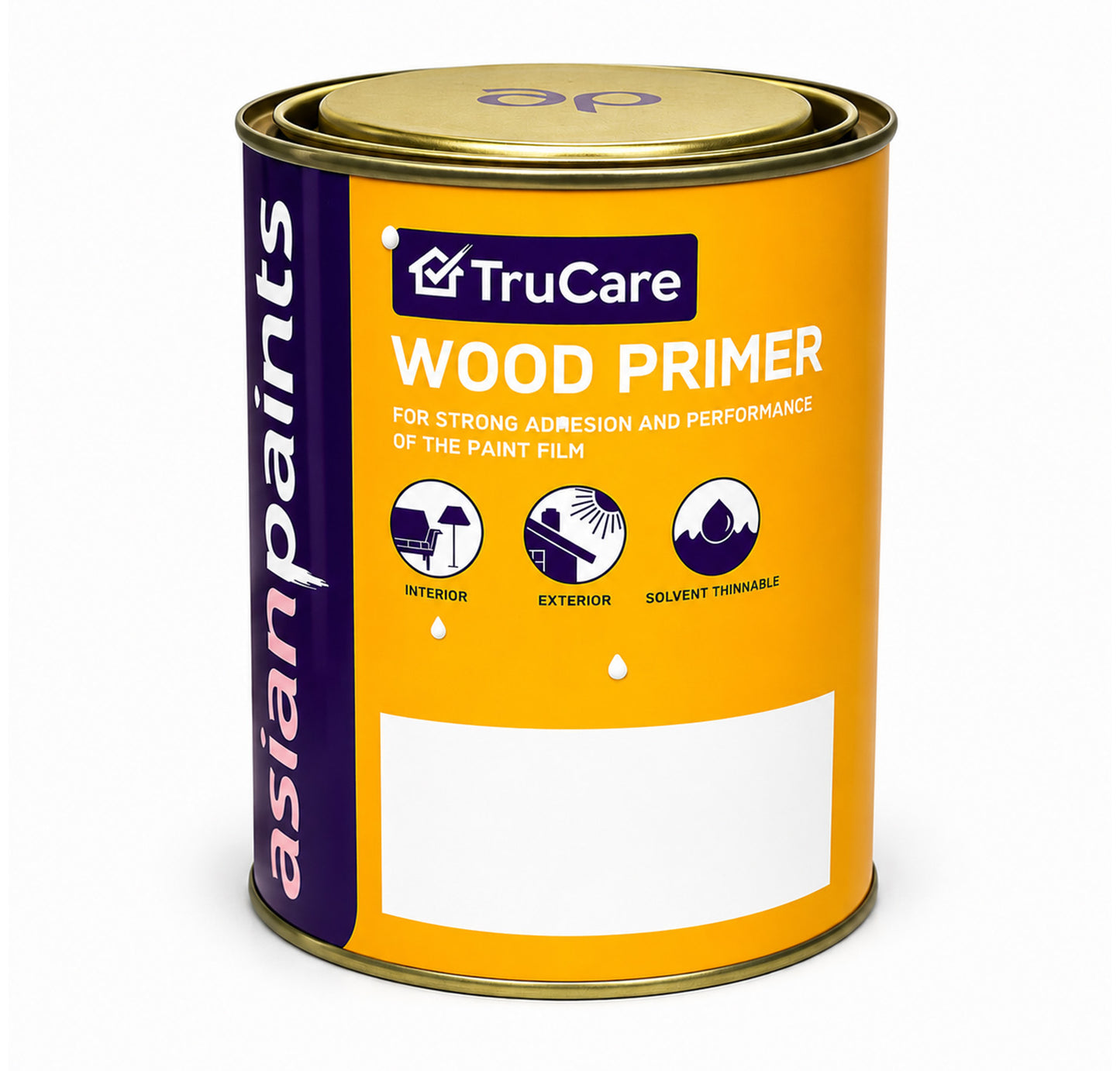 Asian Paints TruCare Oil Base Wood Primer - White Asian Paints