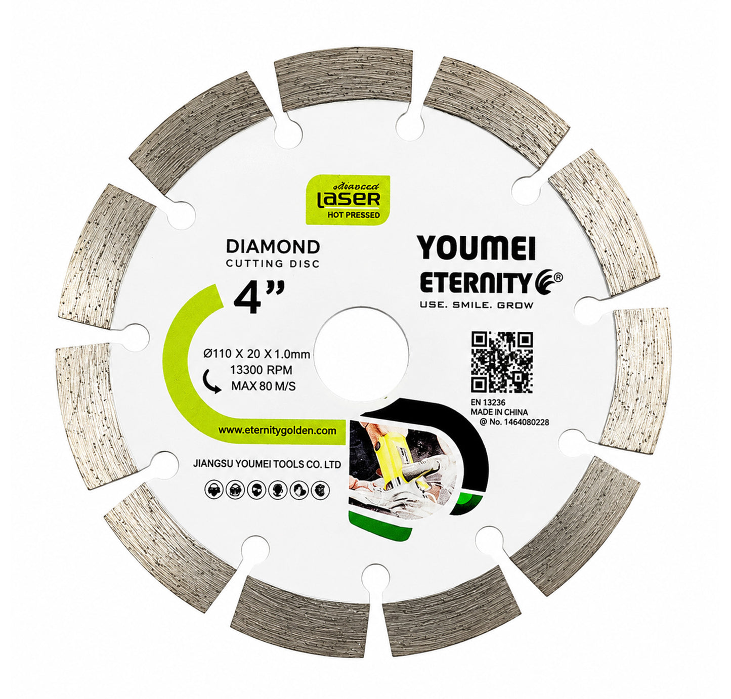 Eternity Diamond Cutting Blade For Marble, Granite, Tiles & Concrete - 110x20x10mm - 4 Inch Eternity
