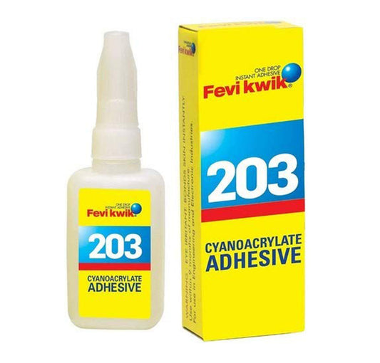 Fevi Kwik 203 Cyanoacrylate Adhesive Glue Extra Strong
