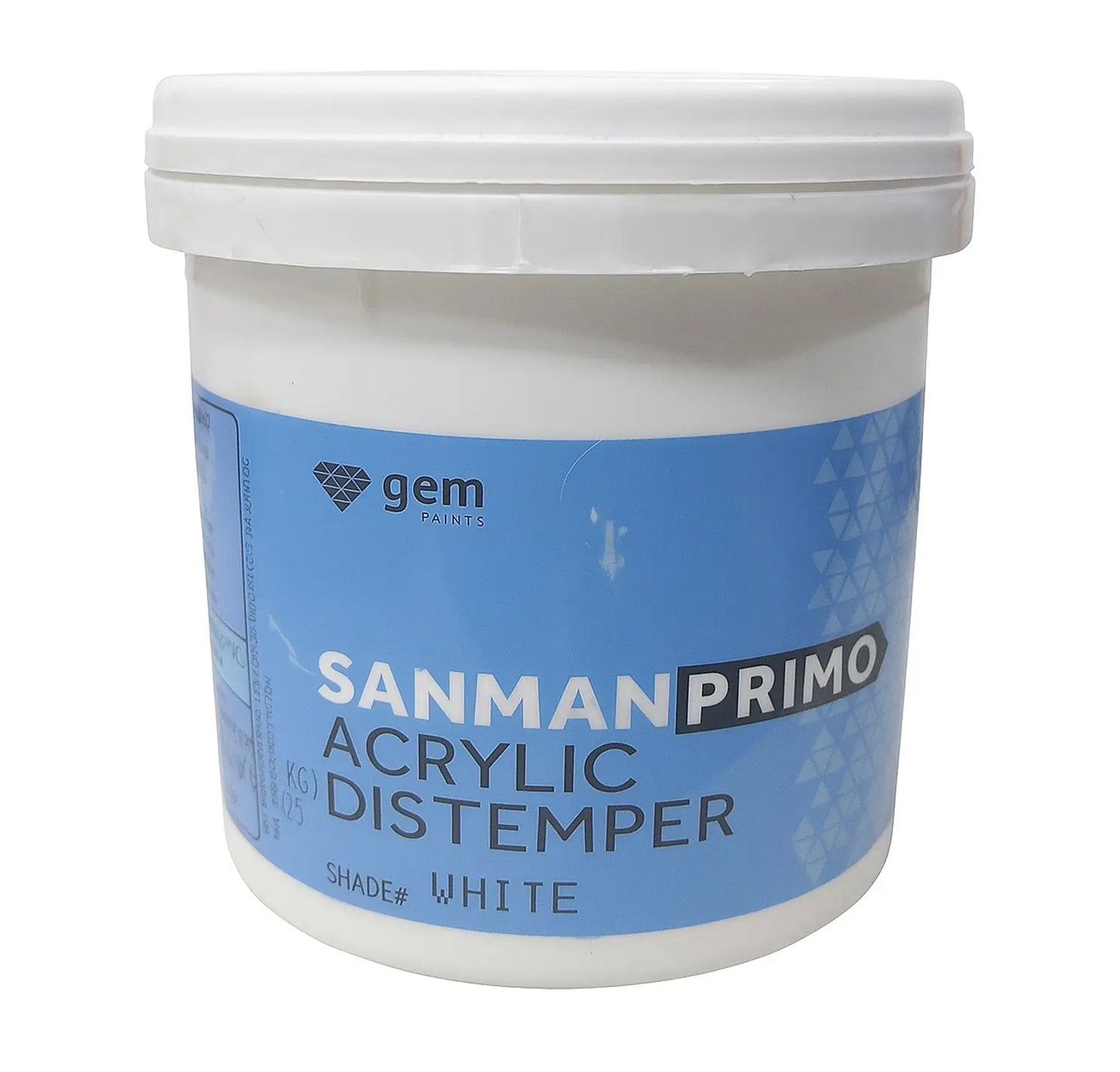 GEM Paints Sanman Primo Acrylic Distemper - White