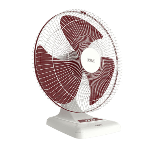 GM Bolt Plus Table Fan 120W, 400mm - Burgundy