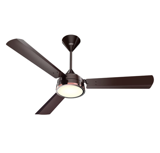 GM Light In Gale Ceiling Fan With LED Light 50W,1200mm - Metallic Pearl Brown