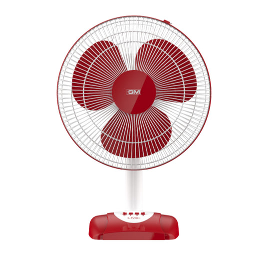 GM Livo Plus Table Fan 60W, 400mm - Burgundy