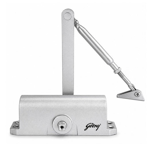 Godrej Cerus Universal Door Closer 85Kg - Silver Finish Godrej