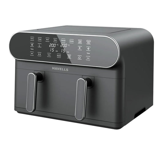 Havells Prolife Delicia Air Fryer With 8 Pre-Set Option - 1700W Black