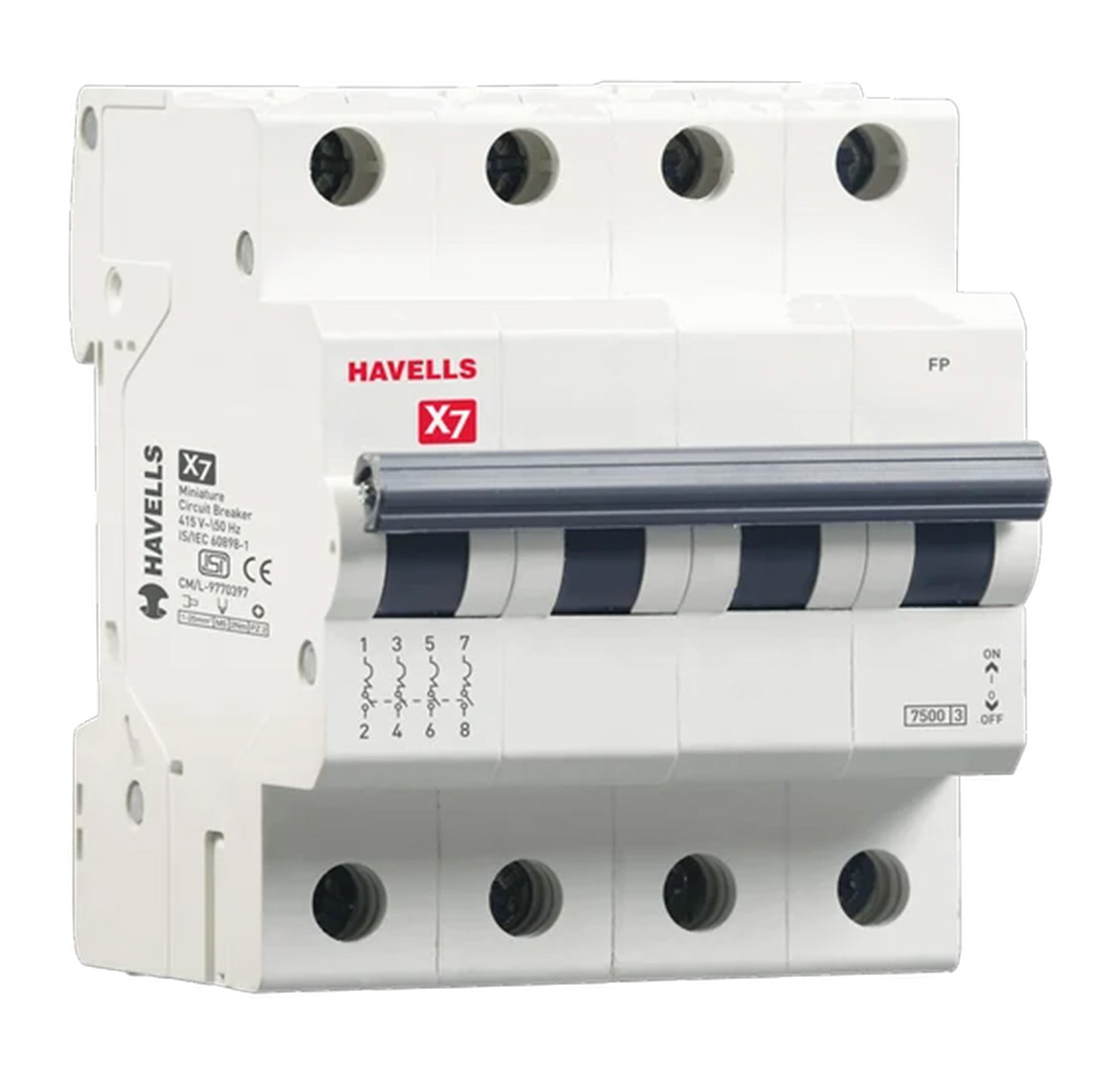 Havells X7 Precise Performer 4 Pole MCB