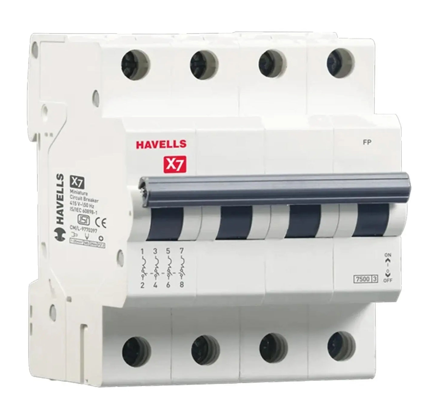 Havells X7 Precise Performer 4 Pole MCB