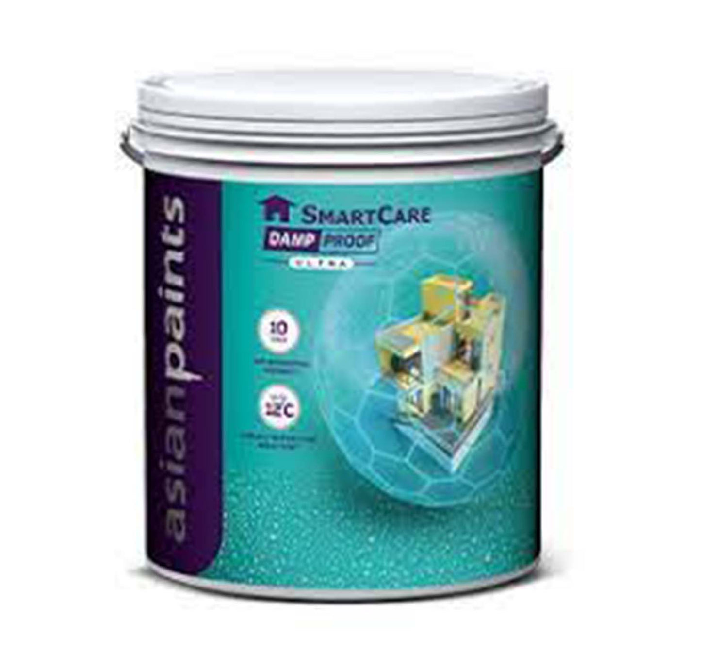 Asian Paints SamrtCare Damp Proof Ultra White - 4 Liter