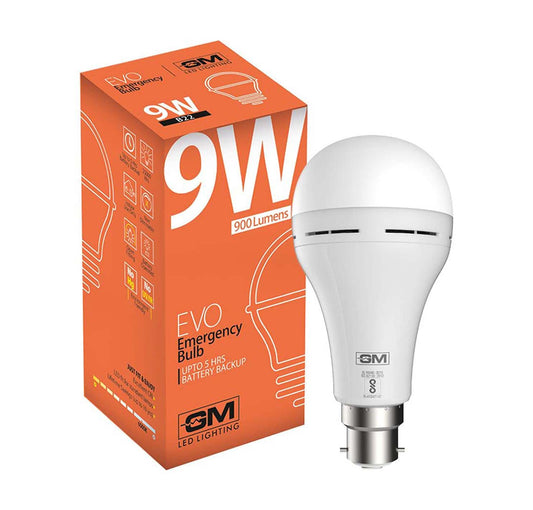 GM LED Lighting Evo Emergency Bulb B22-6500K-9W