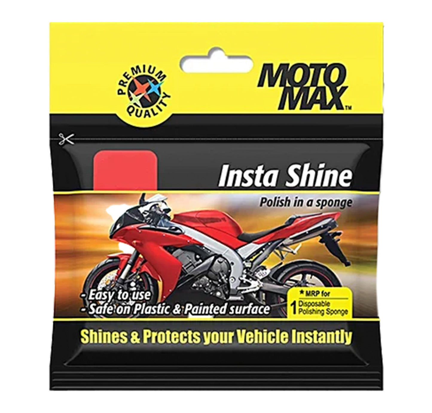 Motomax Insta Shine Sponge Polish For Vehicles
