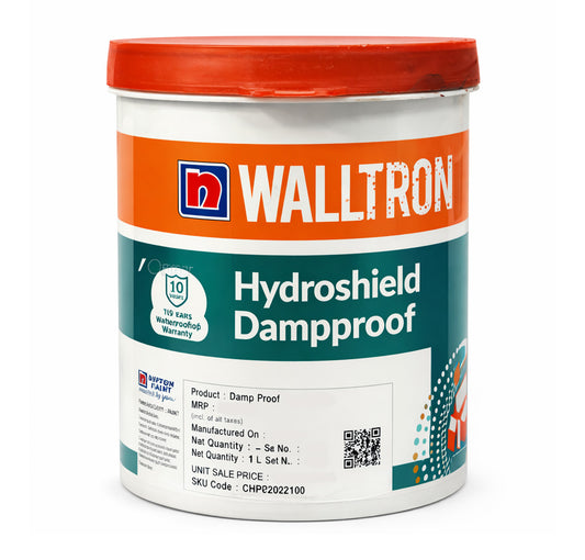 Nippon Paint Walltron Hydroshield Damp Proof Waterproofing Paint - White
