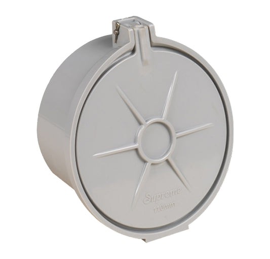 Supreme PVC End Cap With Flap - 110mm