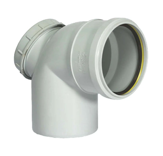 Supreme PVC SWR Pipe Fitting Door Bend 87.5° - Fix O-Ring Type