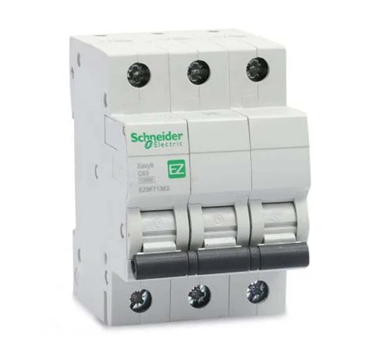 Schneider Electric Easy 9 3 Pole MCB - 6kA