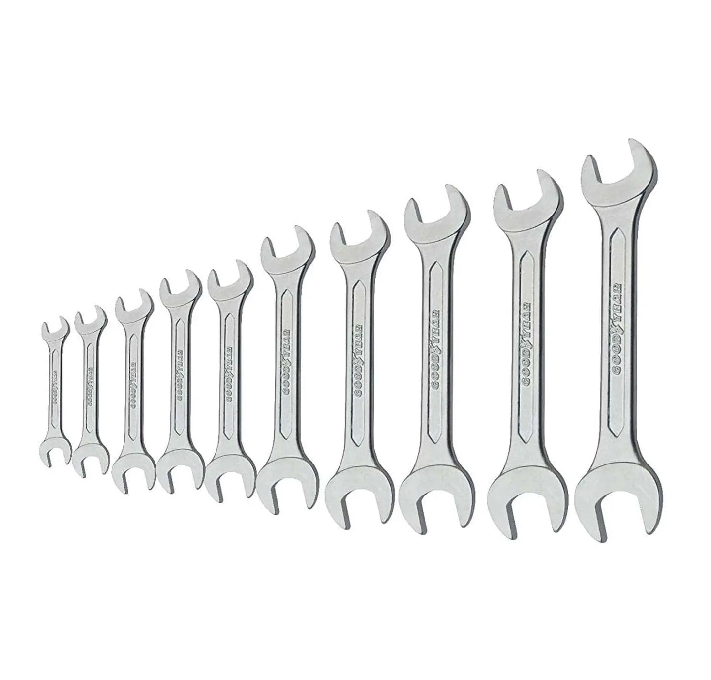 Goodyear Double Open End Spanner Set - 6x7 to 20x22 Goodyear