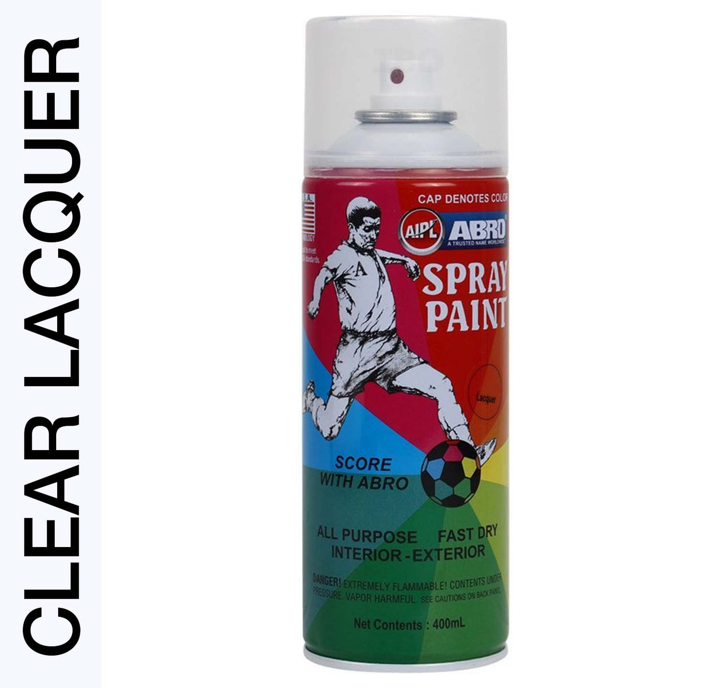 Abro Spray Paint Clear Lacquer - 400ml