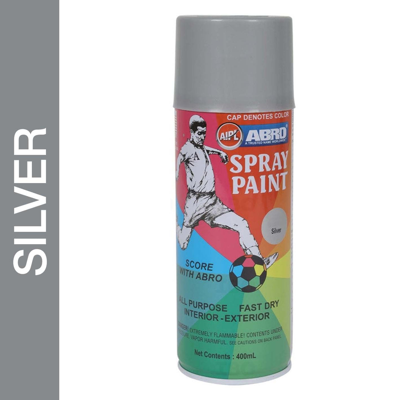 Abro Spray Paint Silver - 400ml