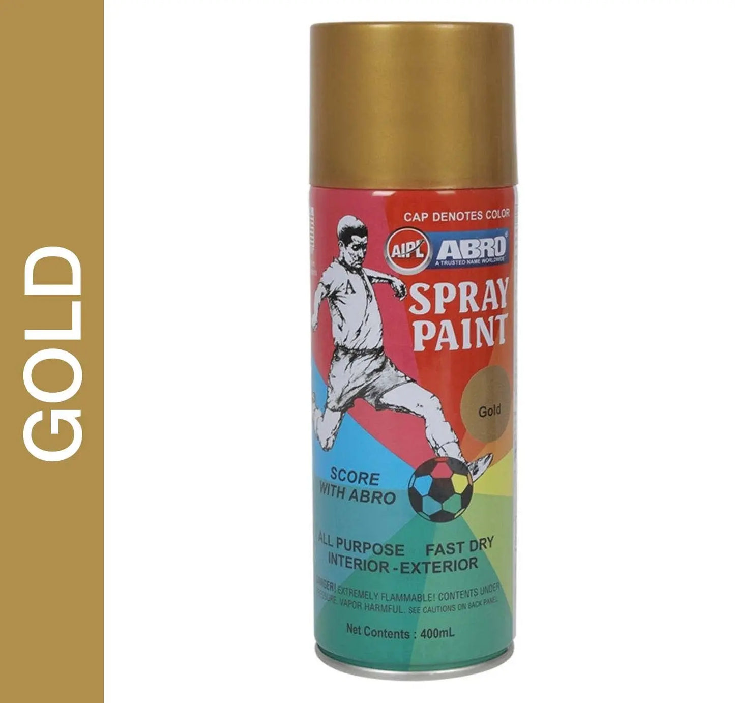 Abro Spray Paint Gold - 400ml