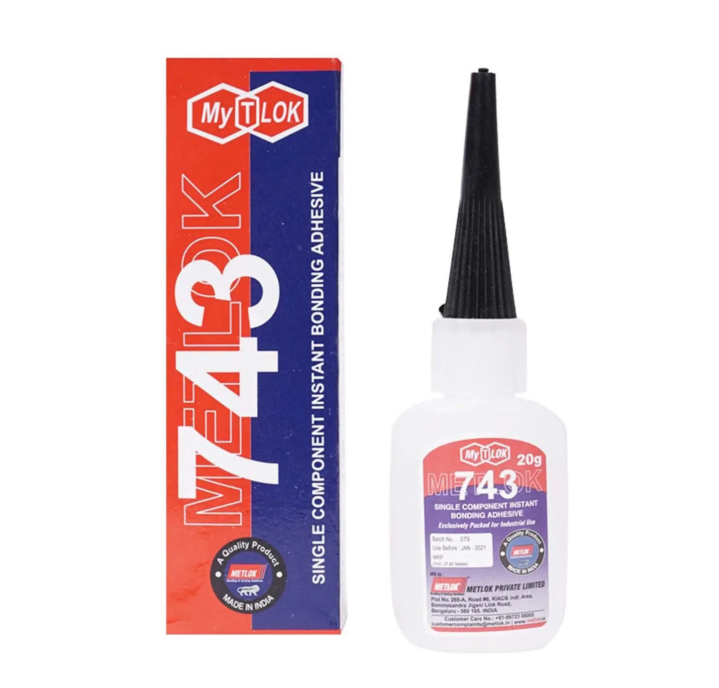 My T Lok 743 Single Component Instant Bonding Adhesive Mytlok