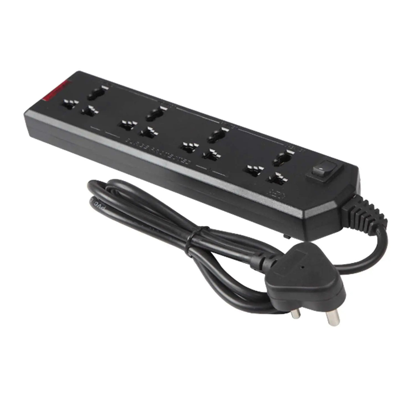 Havells Reo Black Leo Extension Cord 4 Way - 2 Meter Wire Havells