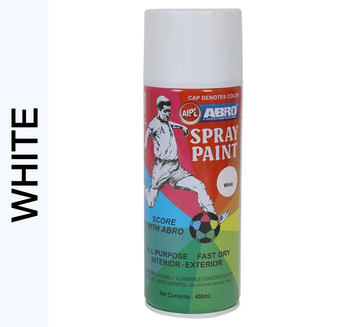 Abro Spray Paint White - 400ml