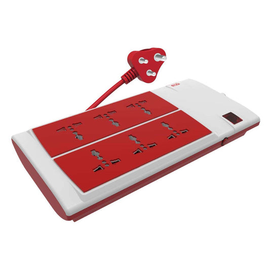 GM G-Power 6+1 Spike Guard With 6 International Sockets & 1 Master Switch