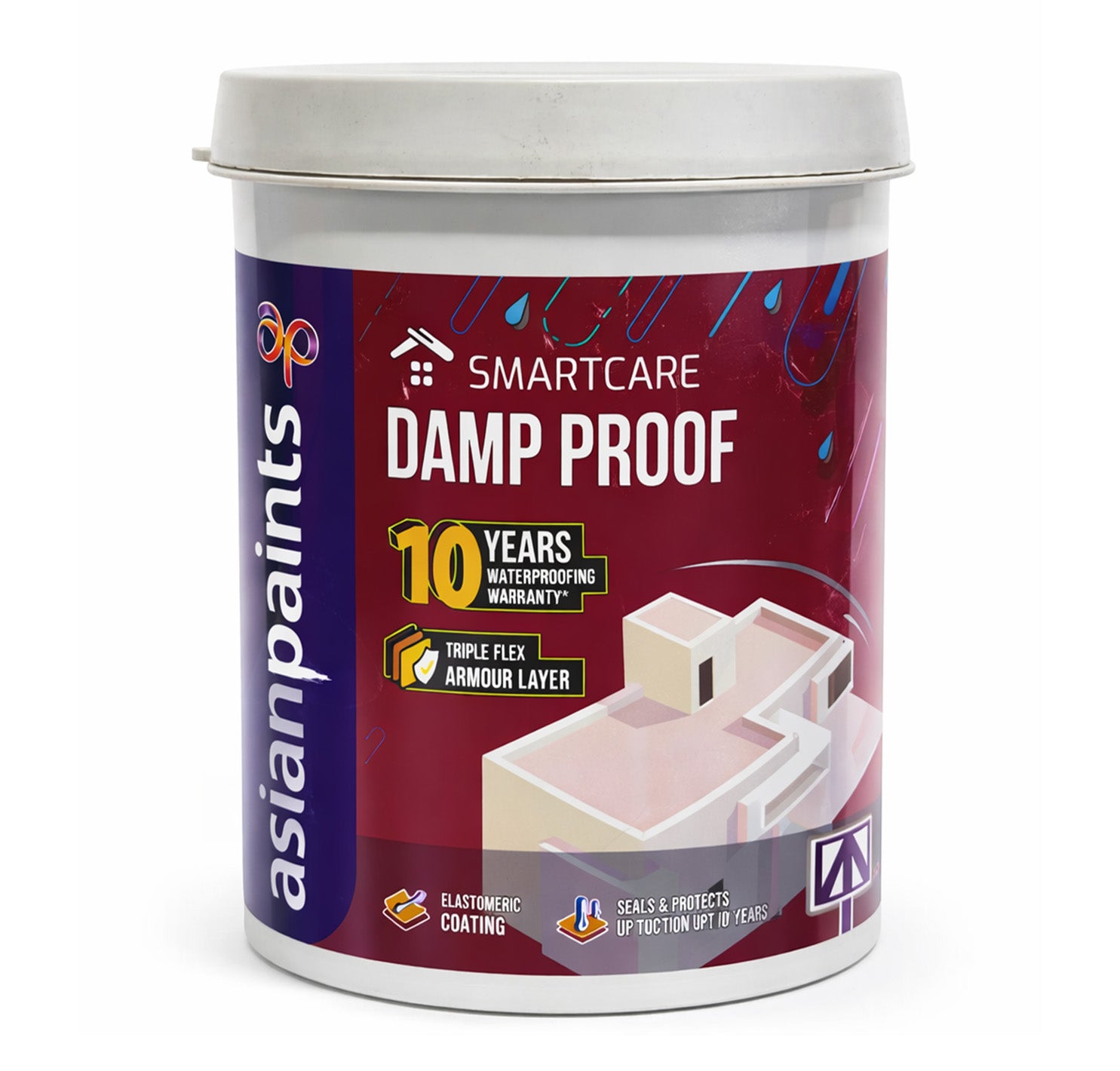 Asian Paints SmartCare Damp Proof Waterproofing Paint - White