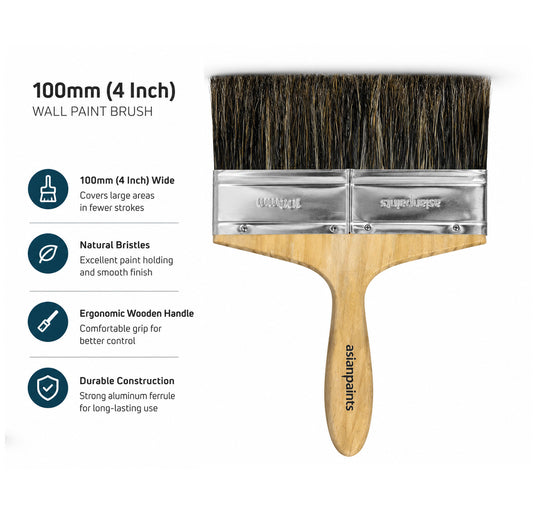 Asian Paints Royale Play Charpai Brush Tool - 100mm Badari Hardwares