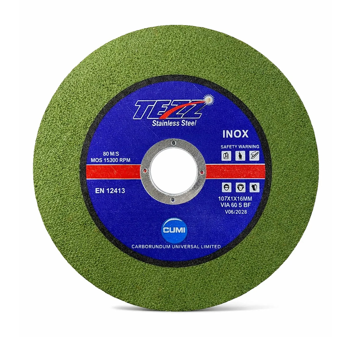 Cumi Tezz Green Metal Cut-Off Wheel 4 Inch (107x1x16mm)