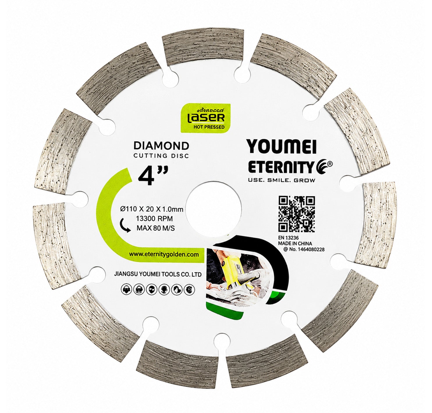 Eternity Diamond Cutting Blade For Marble, Granite, Tiles & Concrete - 110x20x10mm - 4 Inch Eternity