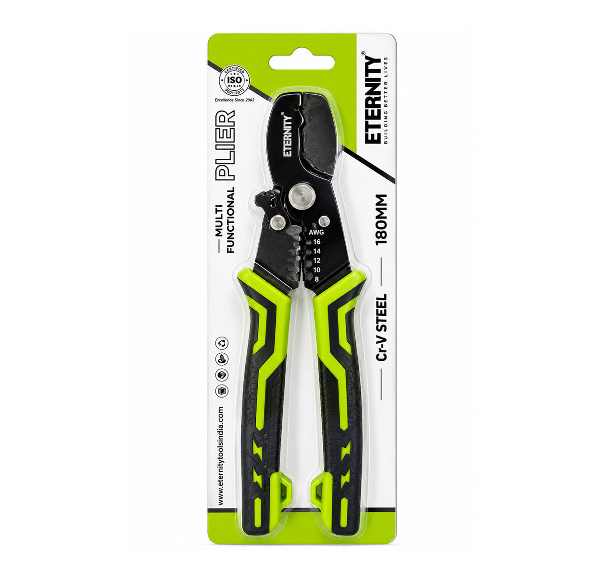Eternity Multi Funcational Cable Cutter Plier - 180mm Eternity