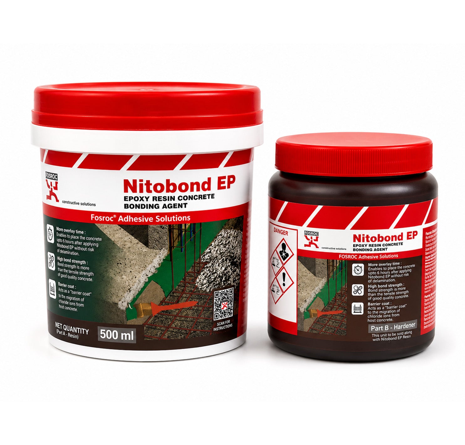 Fosroc Nitobond EP Epoxy Resin Concrete Bonding Agent With Resign & Hardner Badari Hardwares