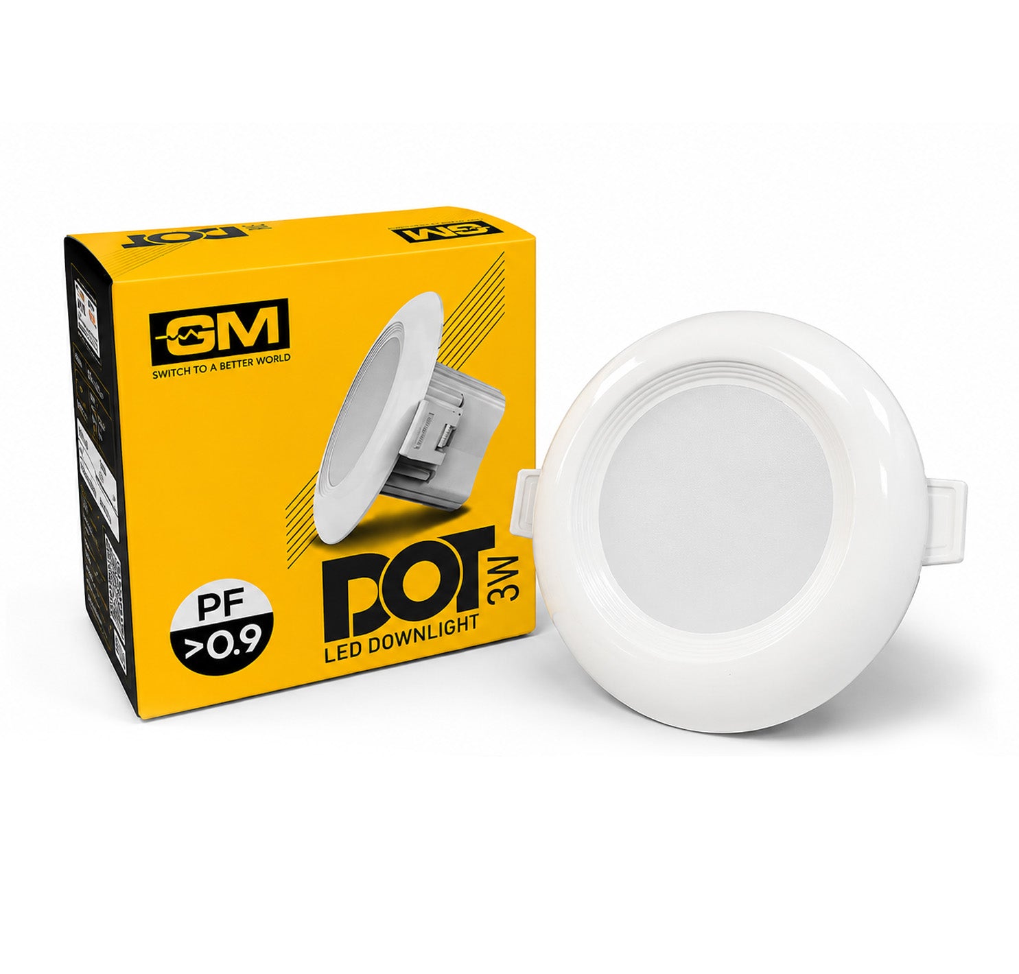 GM LED DOT Downlight 3W-3000K - 45mm Cut Out