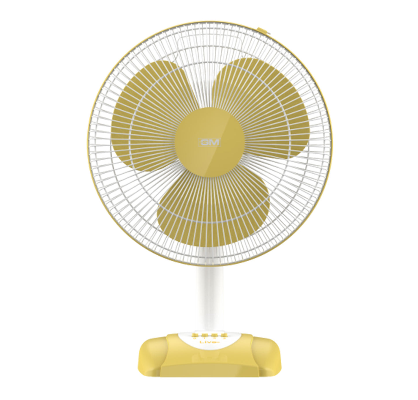 GM Livo Plus Table Fan 60W, 400mm - Yellow