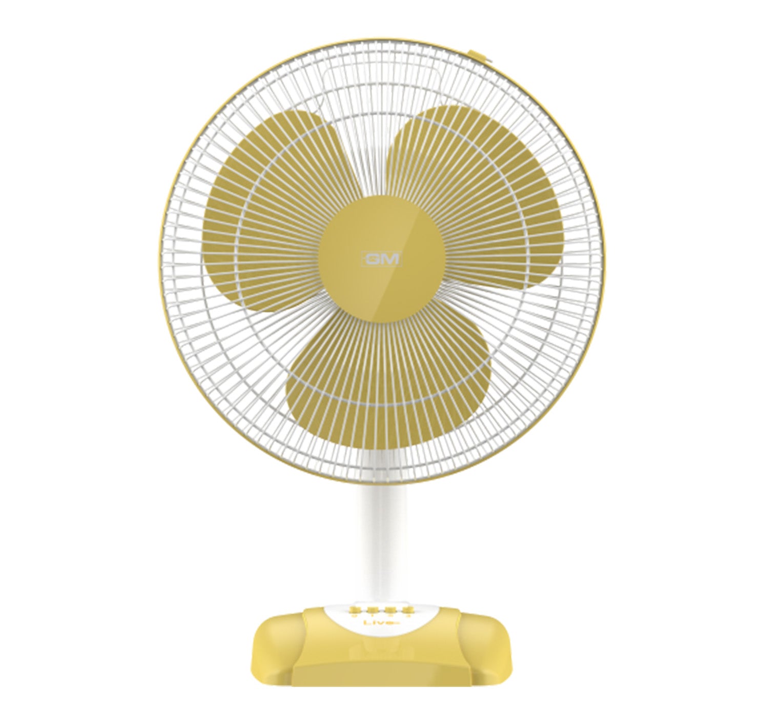 GM Livo Plus Table Fan 60W, 400mm - Yellow
