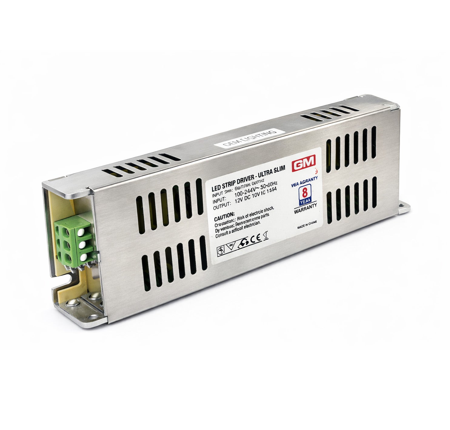 GM Ultra Slim LED Strip Light Driver 15A-180W-12V GM