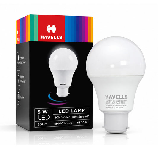 Havells LED Bulb B22-5W By Havells