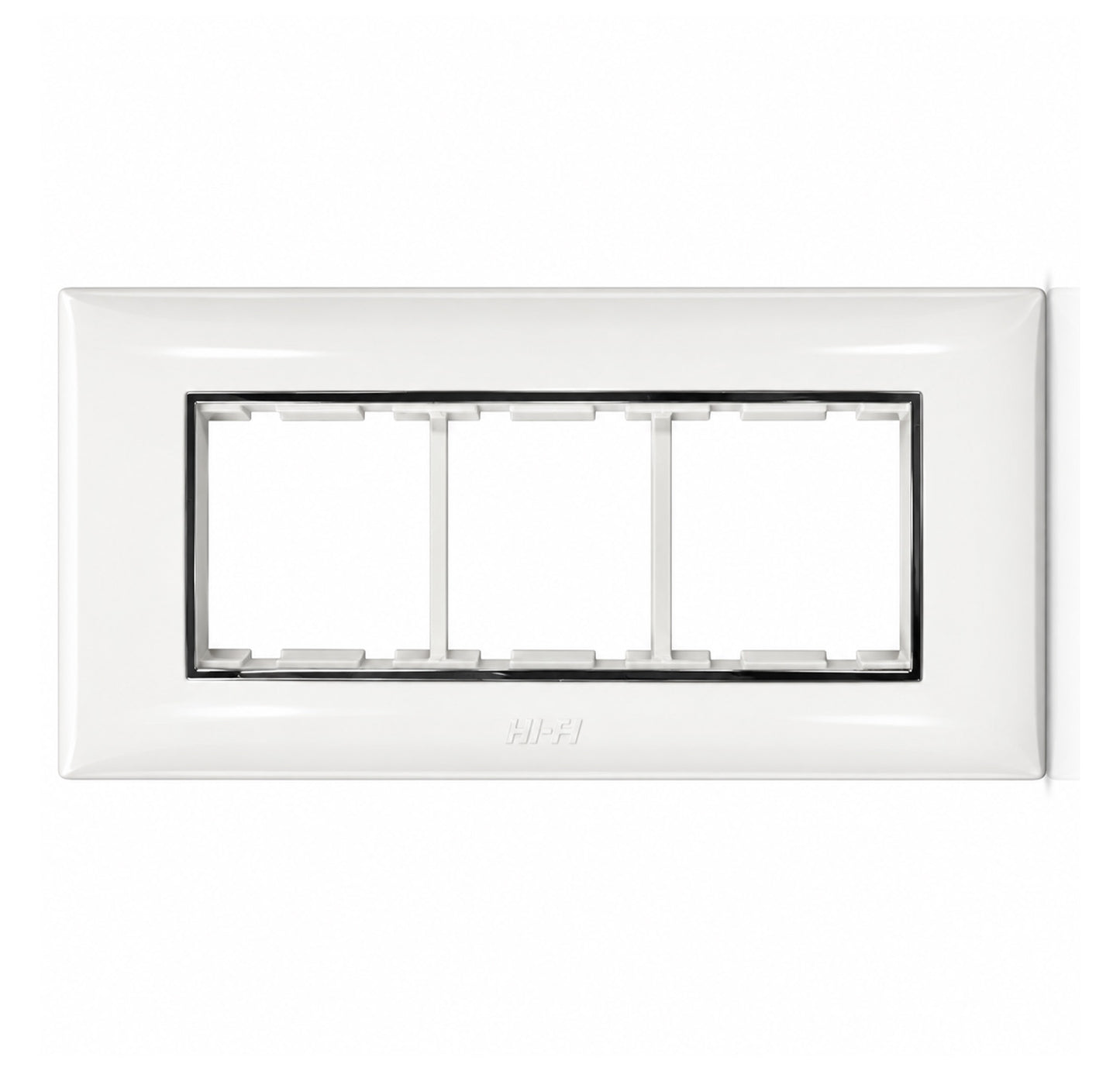 Hi-Fi Silverline Electrical 6 Module Plate - White Hi-FI