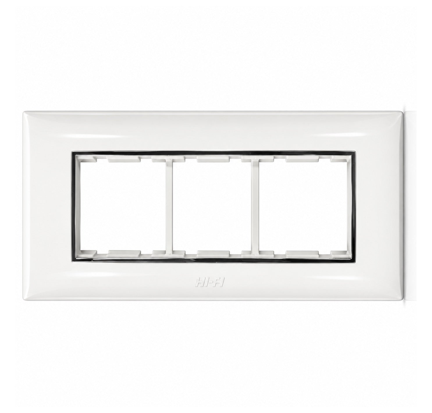 Hi-Fi Silverline Electrical 6 Module Plate - White Hi-FI