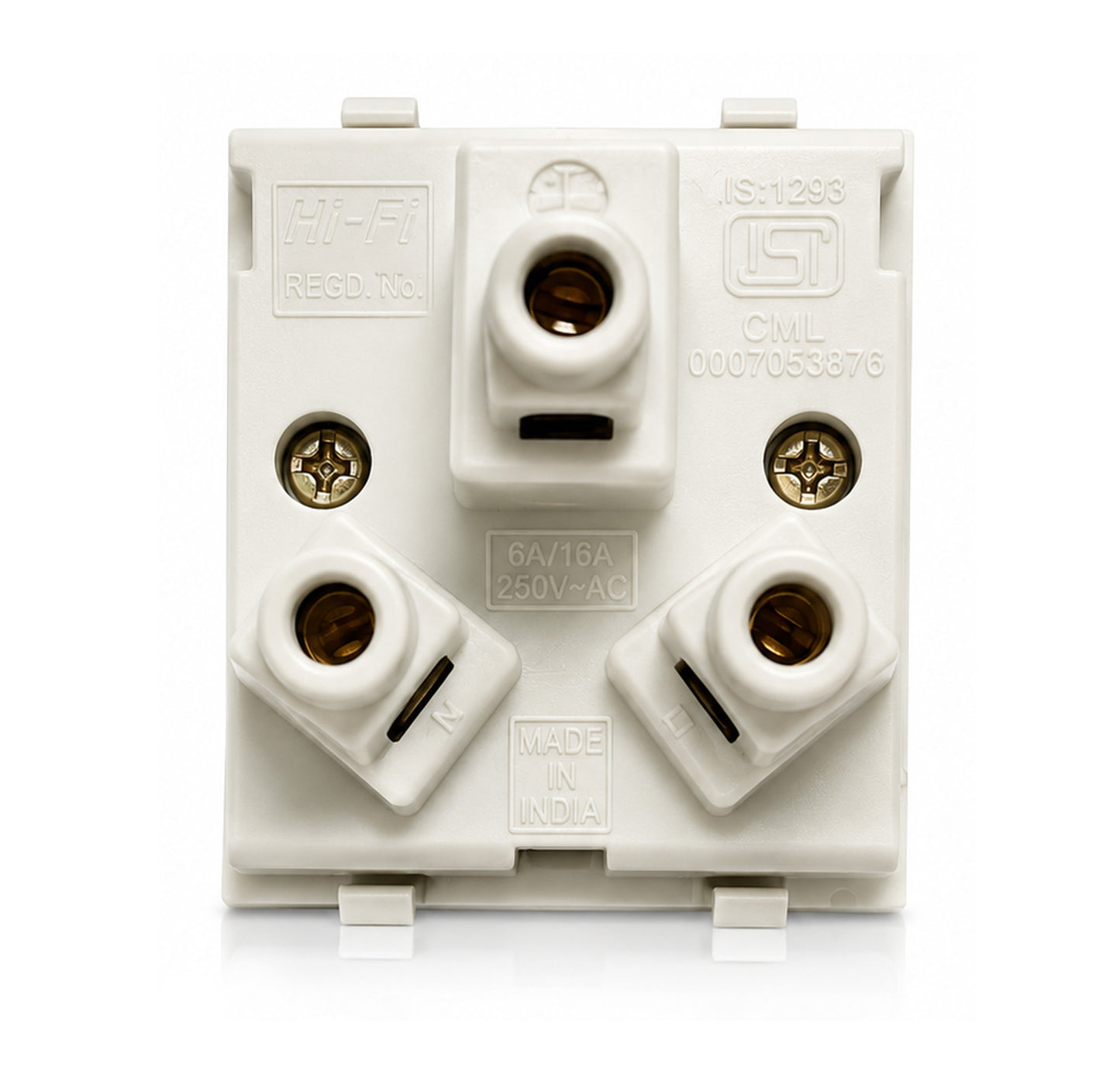 Hi-Fi 6-16 Amps Socket 240V~ - White Hi-FI