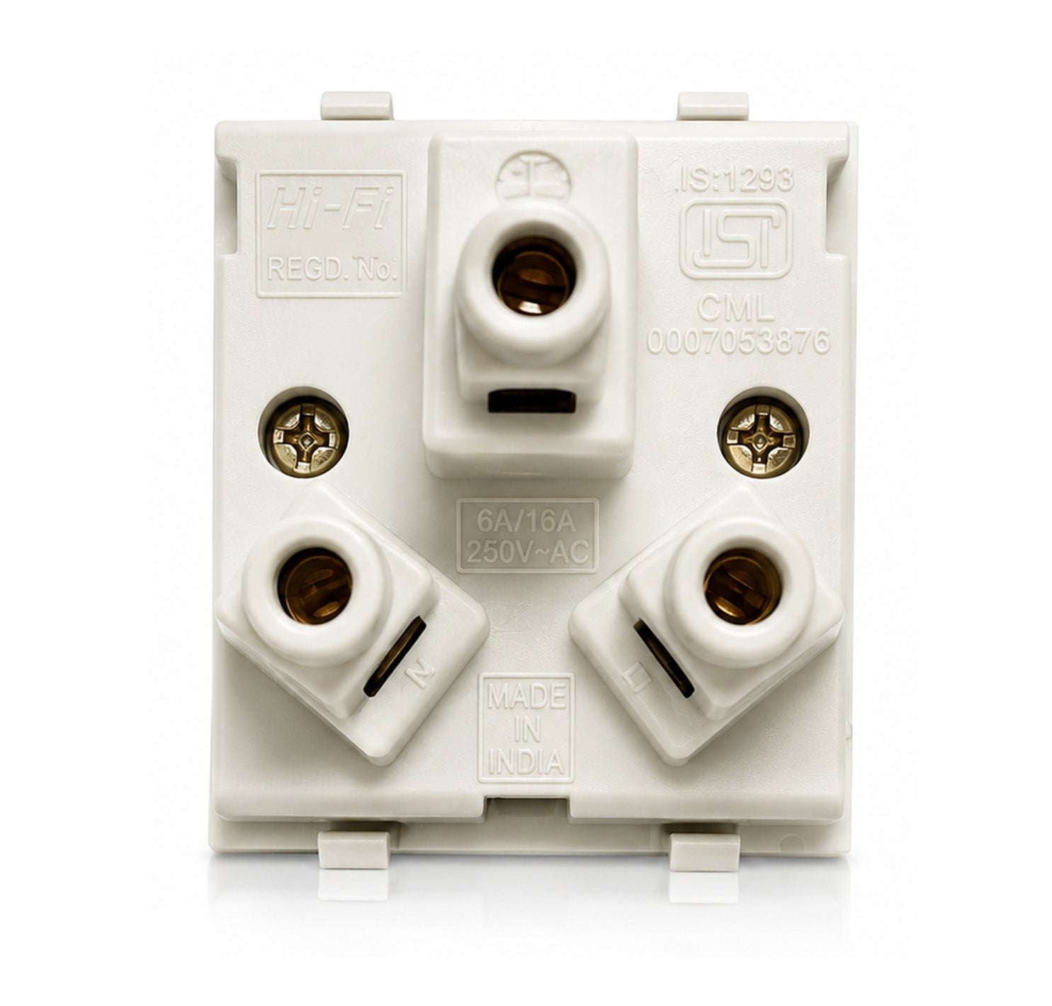 Hi-Fi 6-16 Amps Socket 240V~ - White Hi-FI