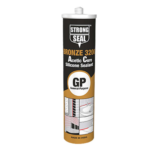 HP Strong Seal Bronze 3200 Acetic Cure Silicone Sealant General Purpose - 260ml