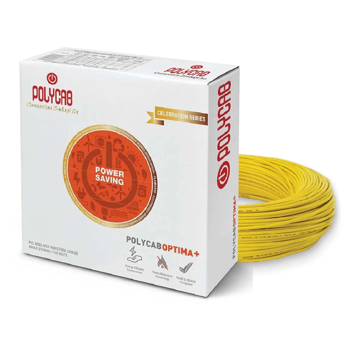 Polycab Optima+ PVC Insulated Domestic Electrical Wire - 90 Meter ...