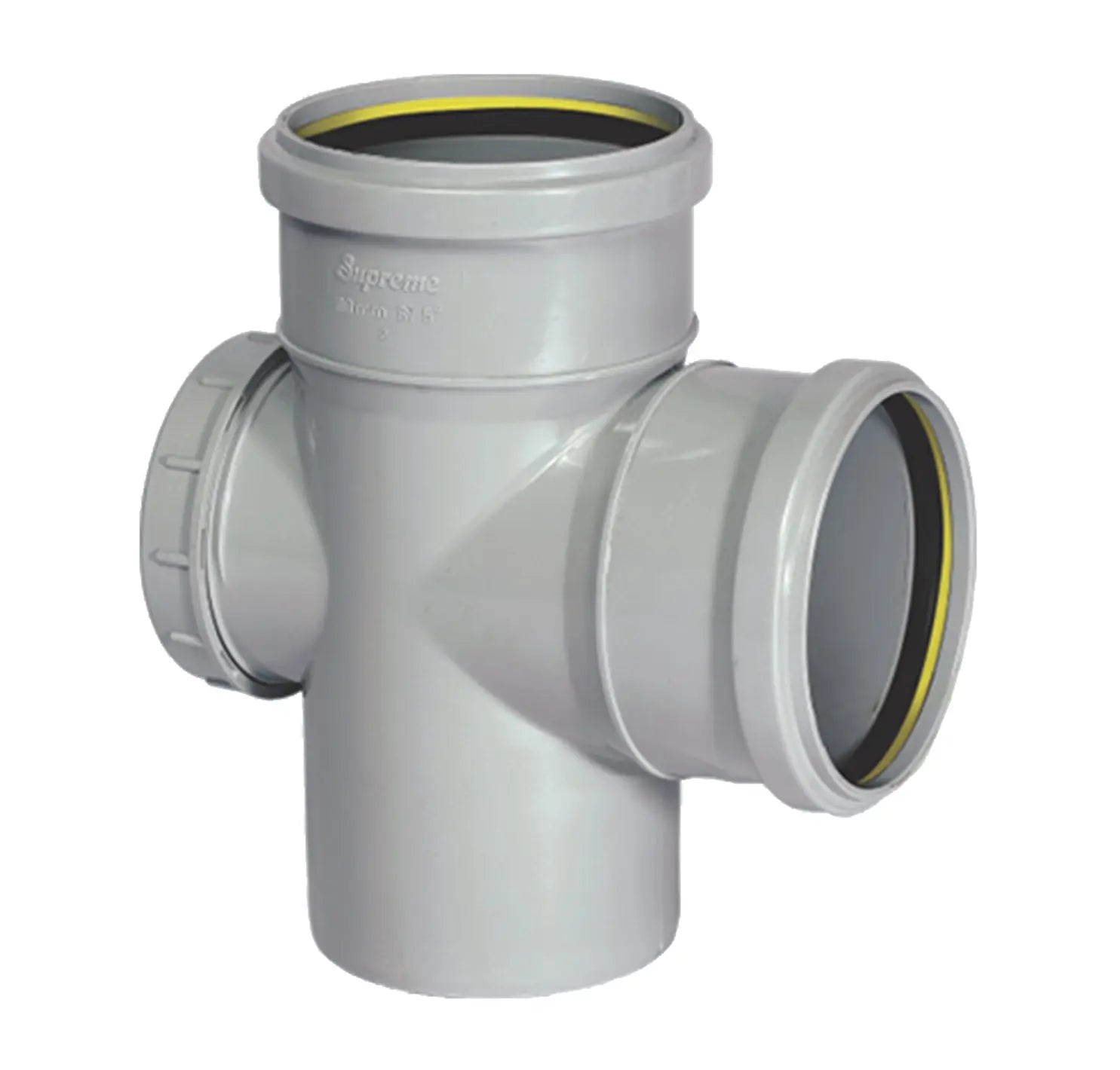 Pipe Wares Supreme PVC Pipe Fitting Single Tee Door With Fix O-Ring Type – Badari ...
