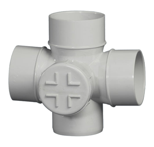 Supreme PVC SWR Double Door Cross Tee With Pasted Type