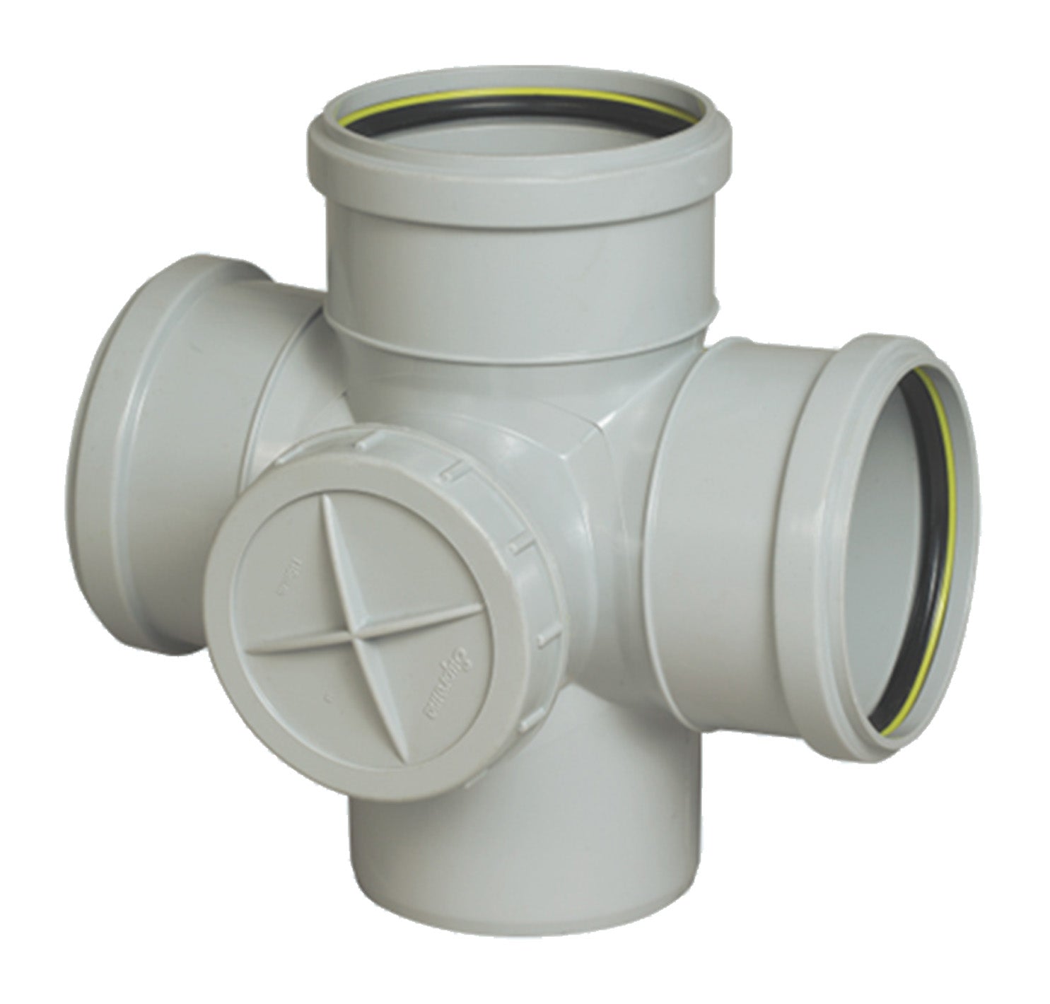 Supreme PVC SWR Double Door Cross Tee With Washer